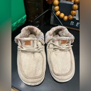 Hey Dude Kids Shoes in Cream